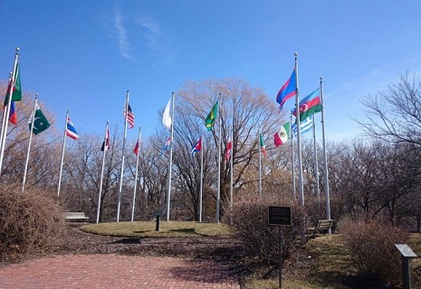 Azerbaijani flag raised in Skokie, Illinois